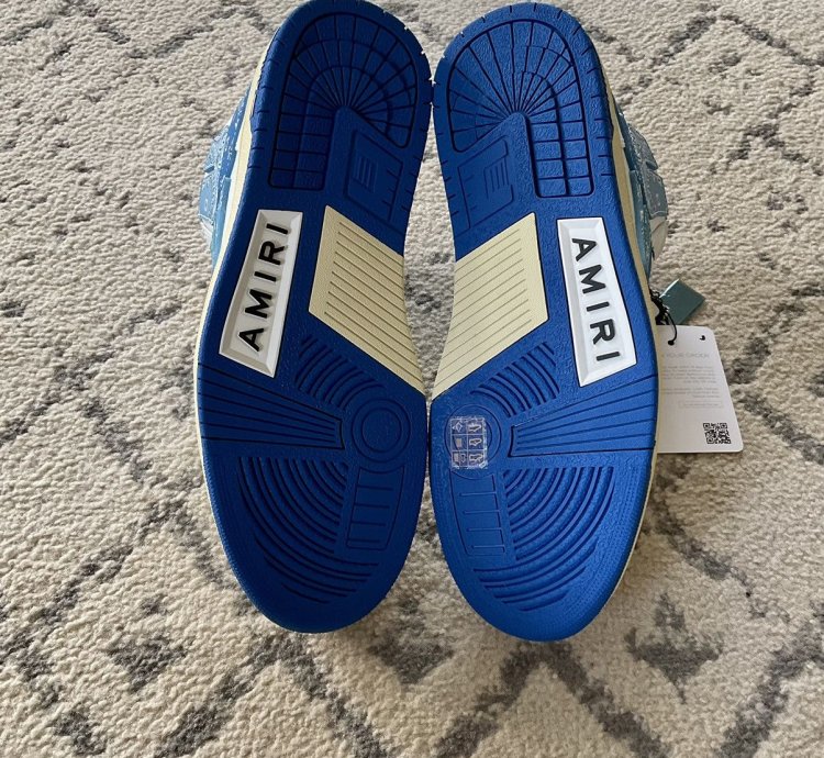 Amiri Skel Top Hi Bandana Blue