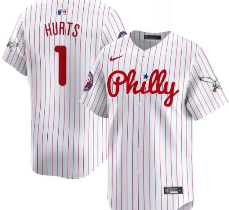 Jalen Hurts Jersey 1 Phillies And Eagles Vapor Premier Limited Stitched Pinstripe
