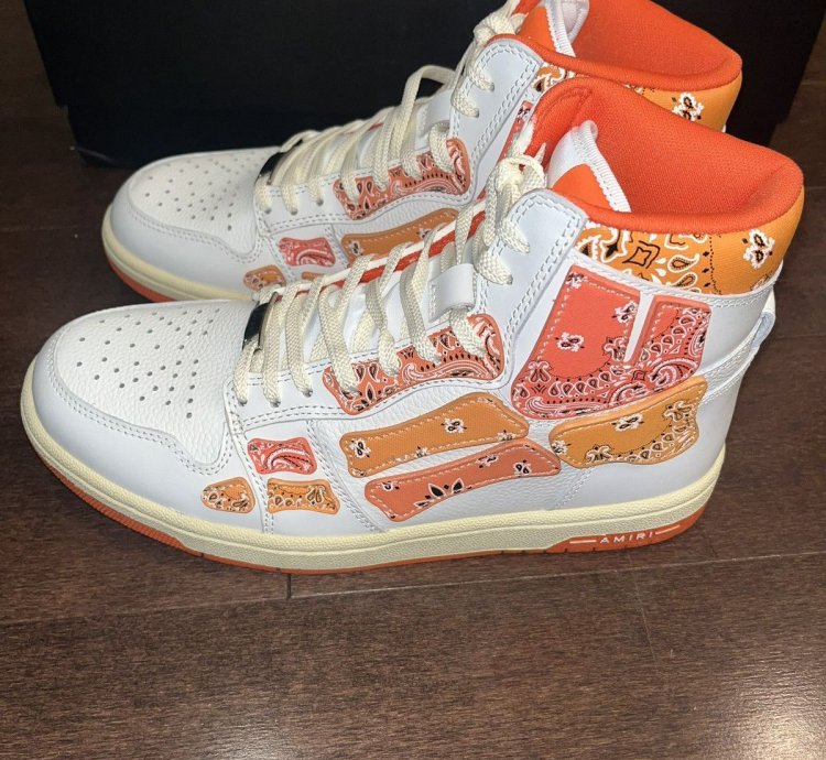 Amiri Skel Top Hi Bandana Sneakers