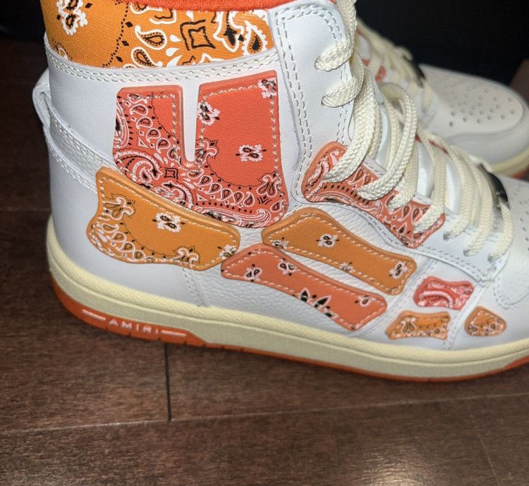 Amiri Skel Top Hi Bandana Sneakers