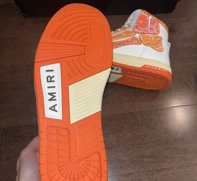 Amiri Skel Top Hi Bandana Sneakers