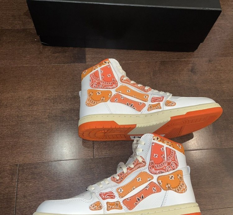 Amiri Skel Top Hi Bandana Sneakers