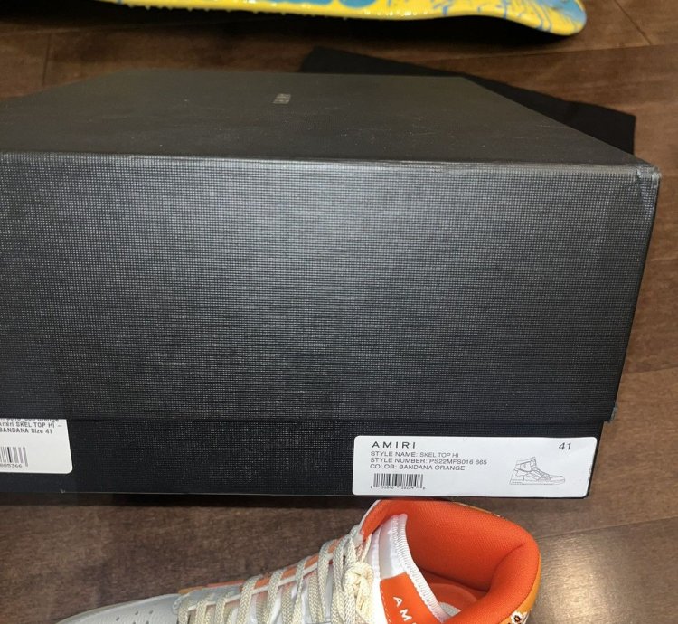 Amiri Skel Top Hi Bandana Sneakers