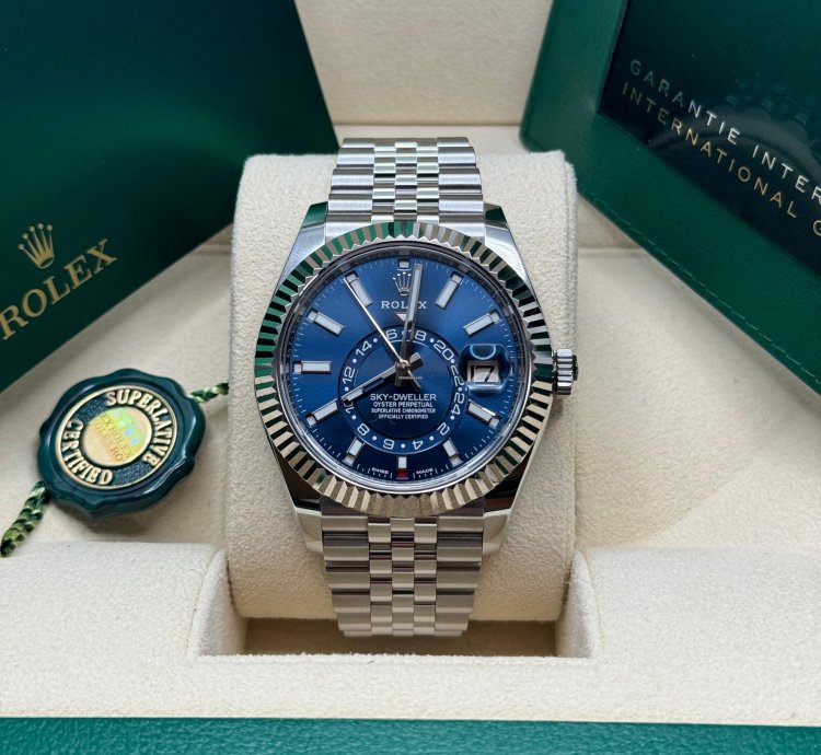 Rolex Sky-dweller 326934 Jubilee Bracelet Blue Dial Mint 2021