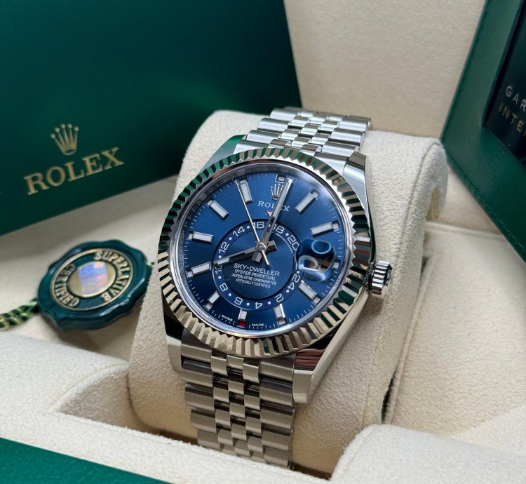 Rolex Sky-dweller 326934 Jubilee Bracelet Blue Dial Mint 2021