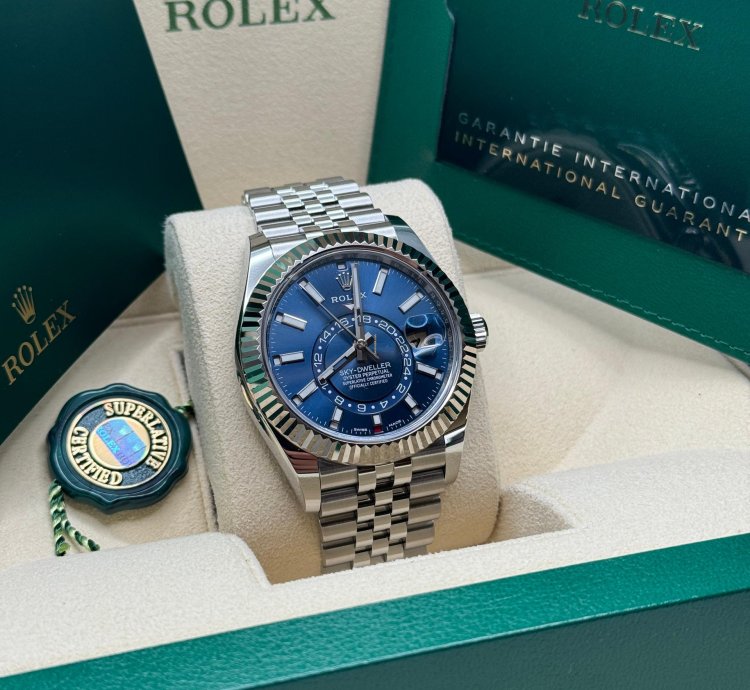 Rolex Sky-dweller 326934 Jubilee Bracelet Blue Dial Mint 2021