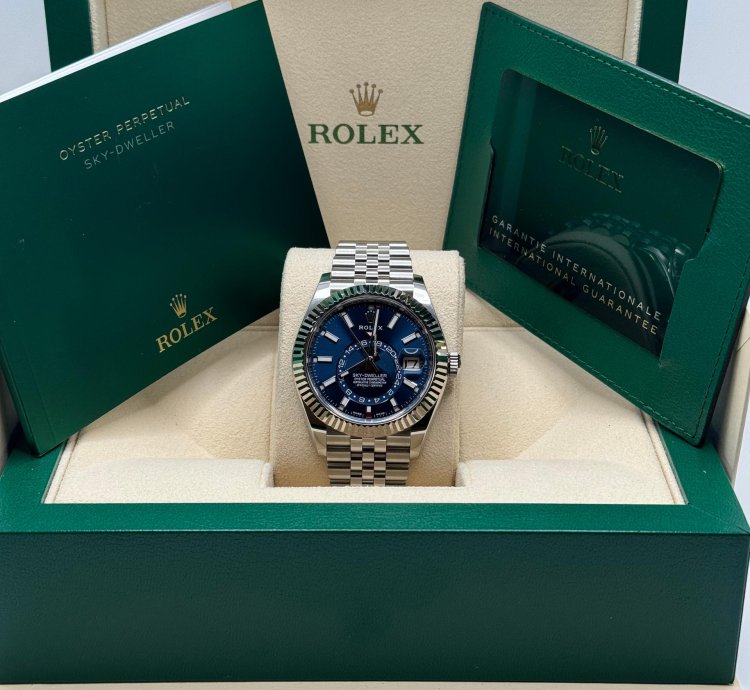 Rolex Sky-dweller 326934 Jubilee Bracelet Blue Dial Mint 2021