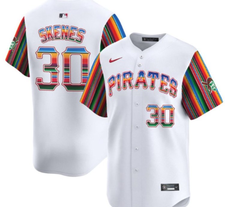 Paul Skenes Jersey 30 Pittsburgh Pirates Mexico White Premier Limited All Stitched