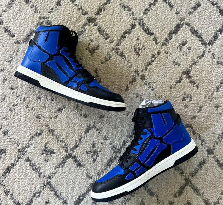 Amiri Skel Top Hi Black Blue