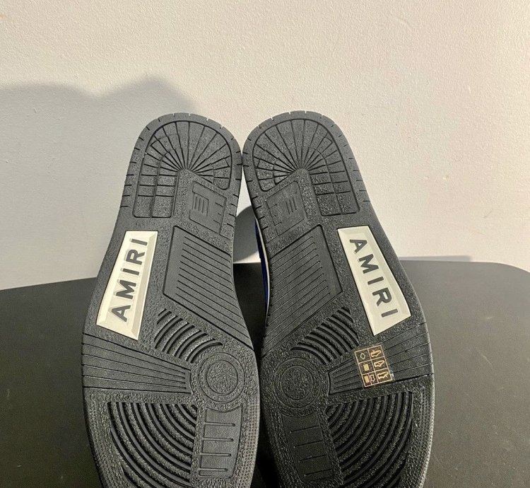 Amiri Skel Top Hi Black Blue
