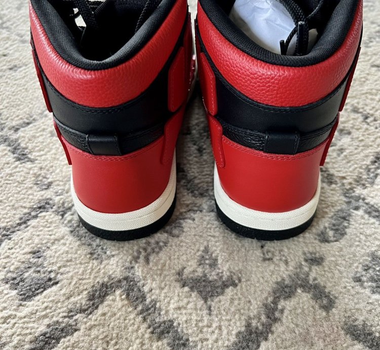 Amiri Skel Top Hi Black Red