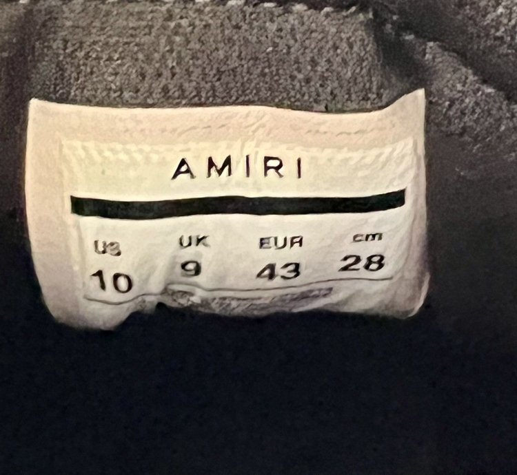 Amiri Skel Top Hi Black Red