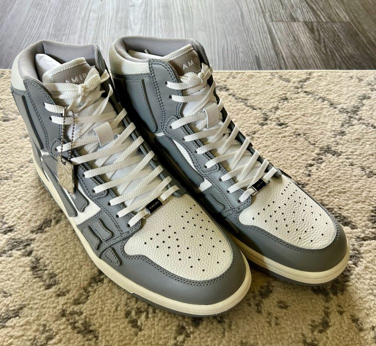 Amiri Skel Top Hi Grey