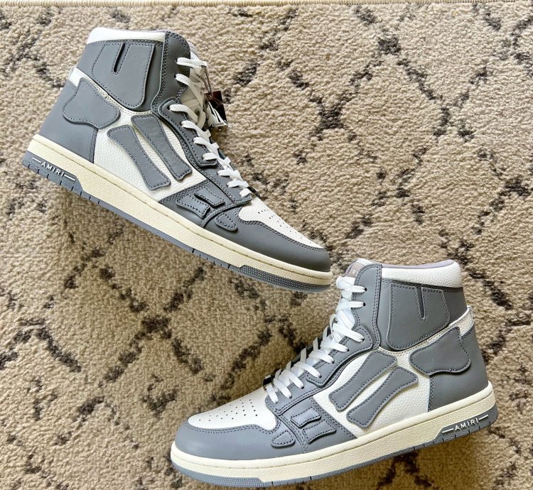 Amiri Skel Top Hi Grey