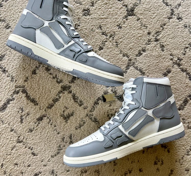 Amiri Skel Top Hi Grey