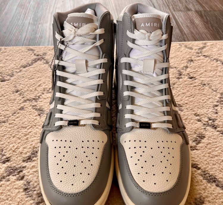 Amiri Skel Top Hi Grey
