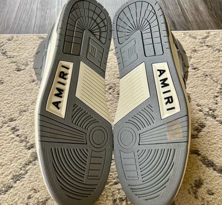 Amiri Skel Top Hi Grey