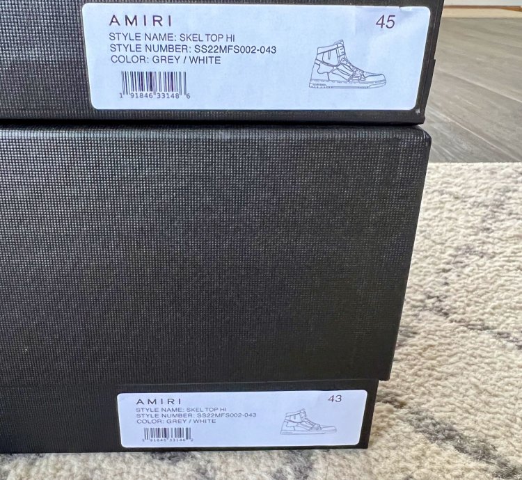 Amiri Skel Top Hi Grey