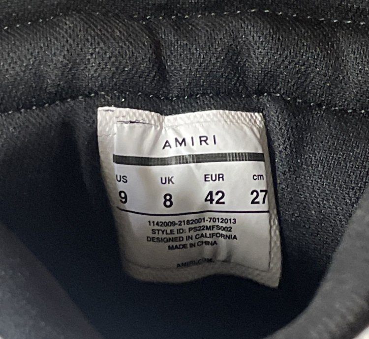 Amiri Skel Top Hi Size 42