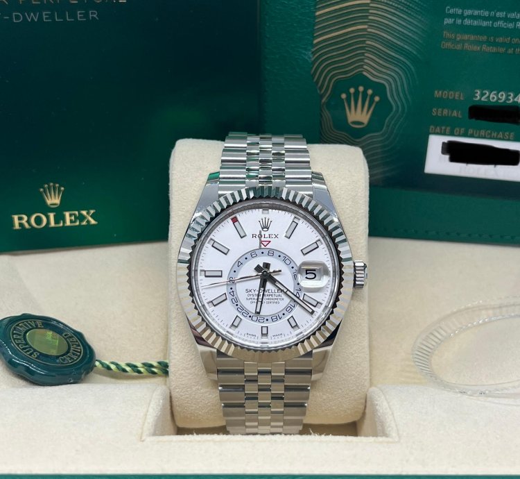 Rolex Sky-dweller 326934 White Jubilee New Unworn 2022 Box And Papers