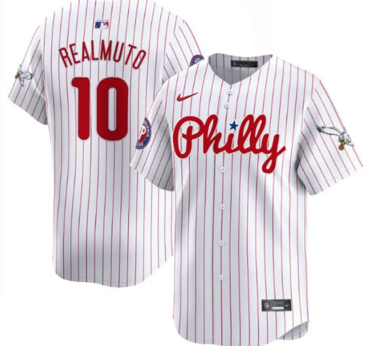 Jtrealmuto Jersey 10 Phillies And Eagles Vapor Premier Limited Stitched Pinstripe