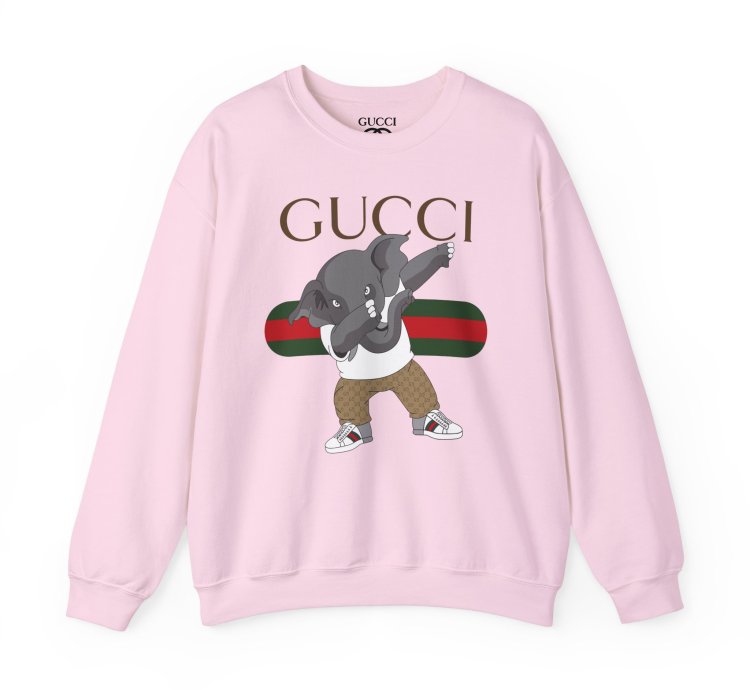 Gucci Elephant Light Pink Sweatshirt - Size Usa