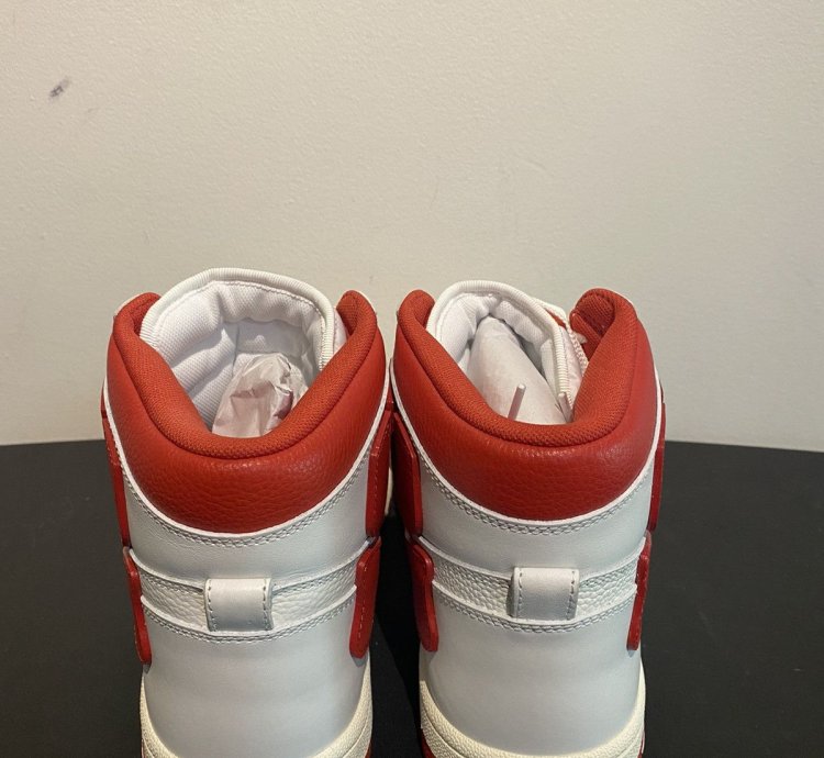 Amiri Skel Top Hi White Red