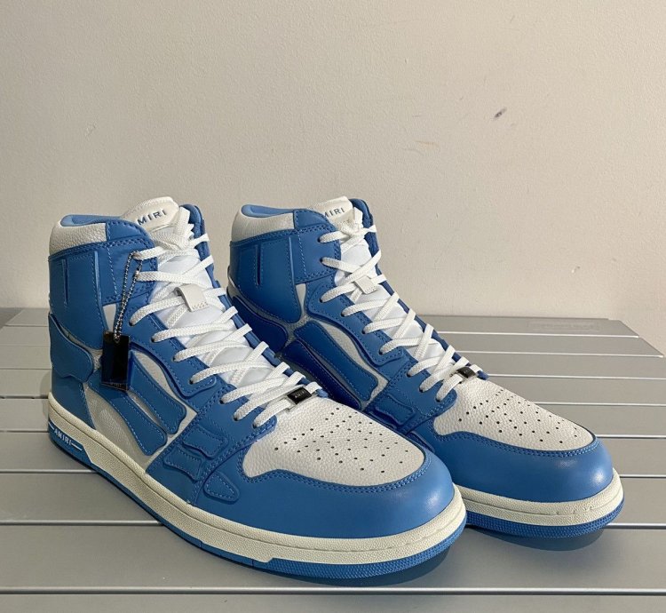 Amiri Skel Top High Unc Blue
