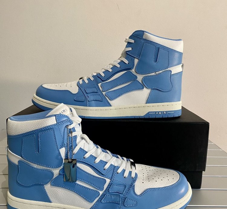Amiri Skel Top High Unc Blue