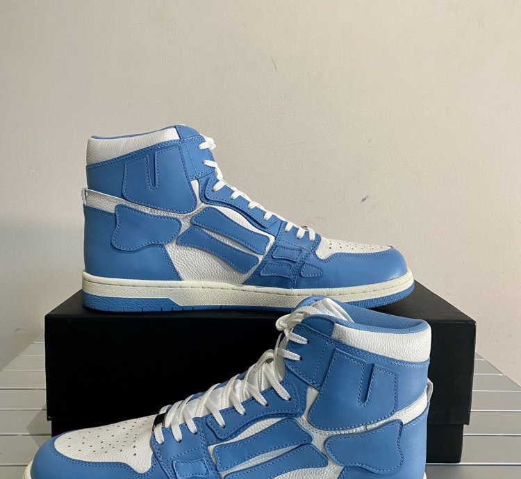 Amiri Skel Top High Unc Blue