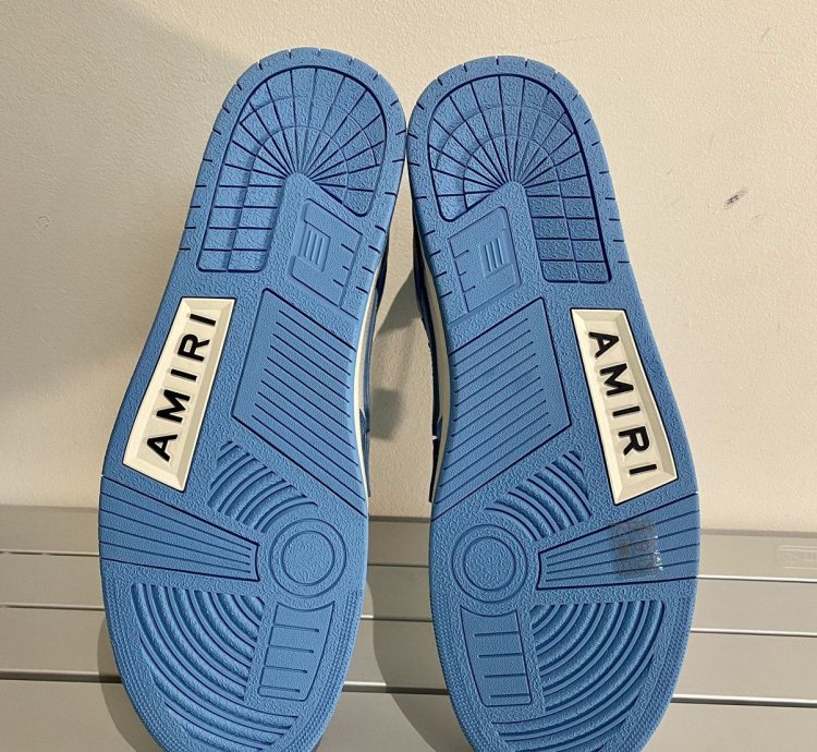 Amiri Skel Top High Unc Blue