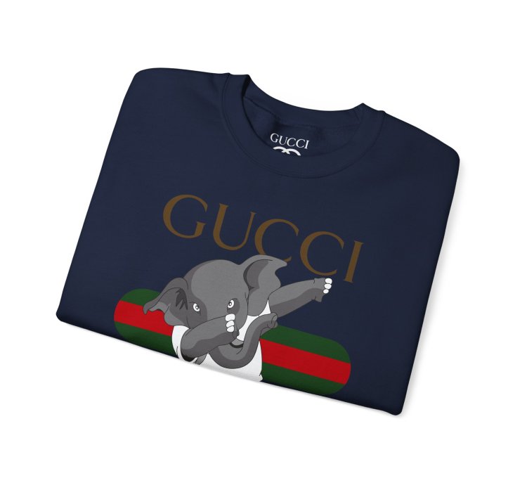 Gucci Elephant Navy Sweatshirt - Size Usa