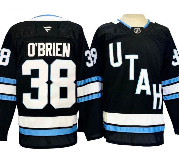 Utah Hockey Club 38 Liam Obrien Black Jersey