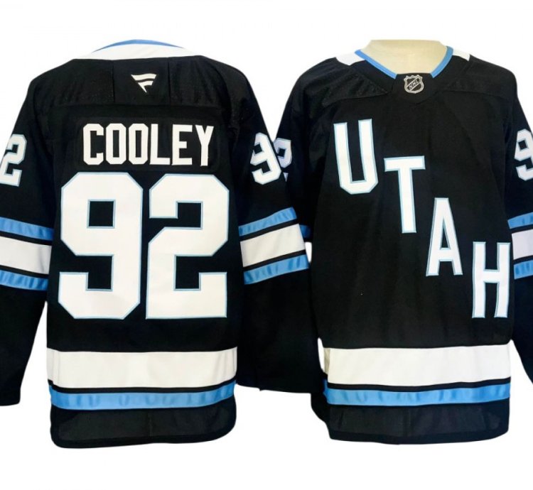 Utah Hockey Club 92 Logan Cooley Black Jersey