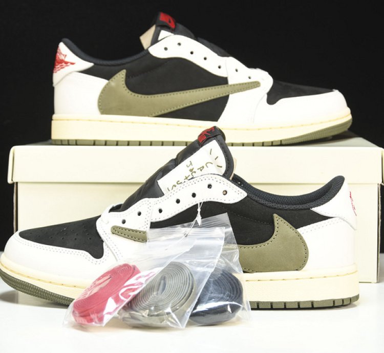 Travis Scott X Air Jordan Air 1 Low Og Sp olive