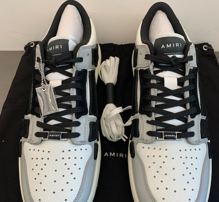 Amiri Skel Top Low Light Grey-white