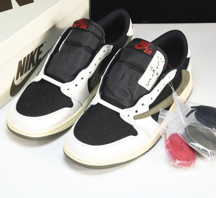 Travis Scott X Air Jordan Air 1 Low Og Sp olive