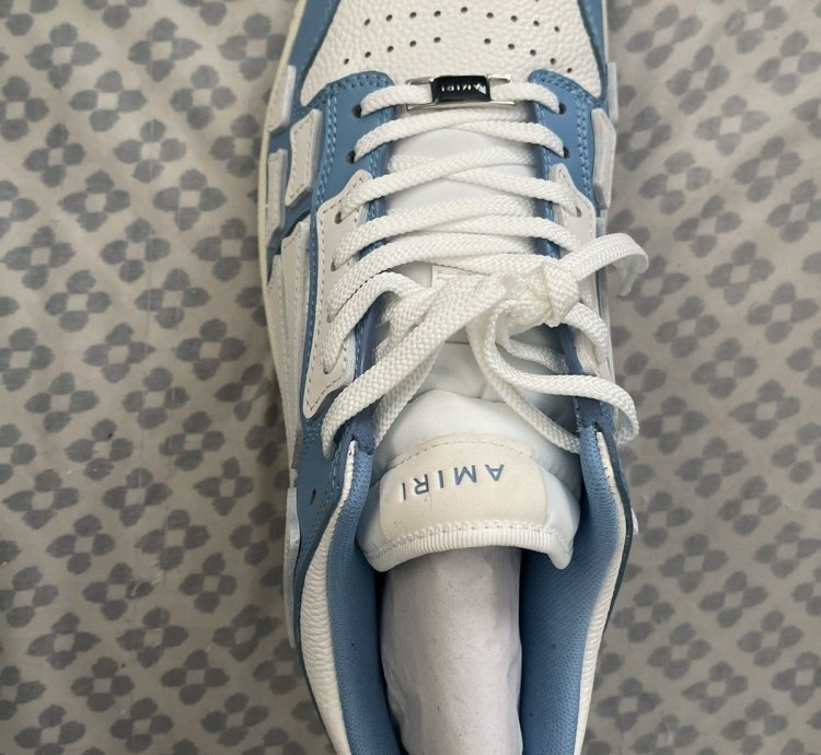 Amiri Skel Top Low Powder Blue White