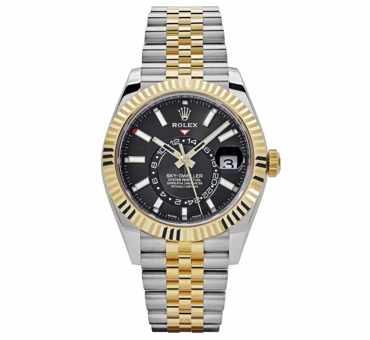 Rolex Sky-dweller 336933 Stainless Steel Yellow Gold Jubilee Black Dial 2024