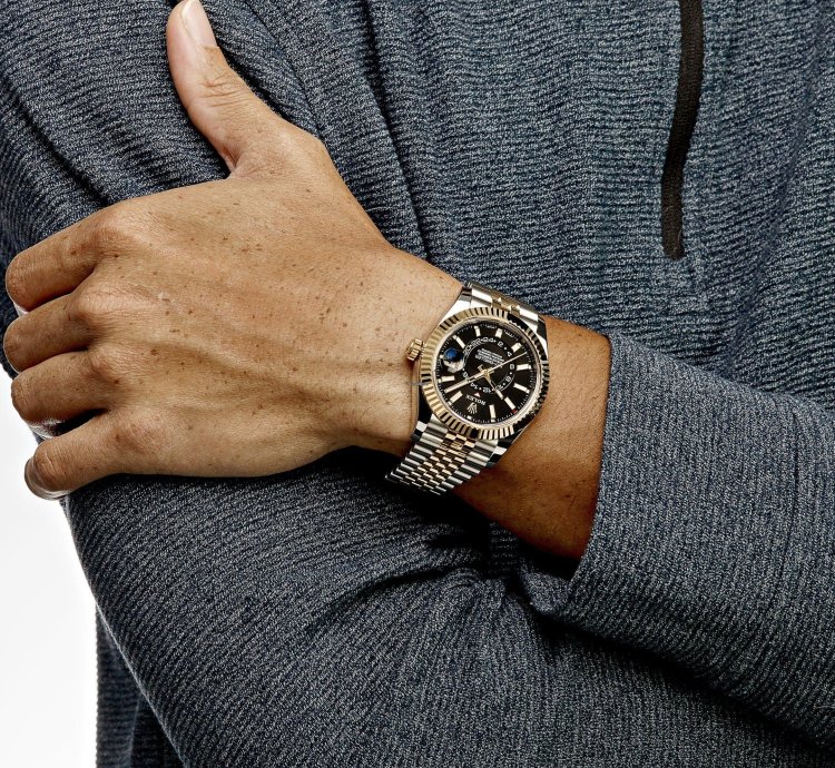 Rolex Sky-dweller 336933 Stainless Steel Yellow Gold Jubilee Black Dial 2024