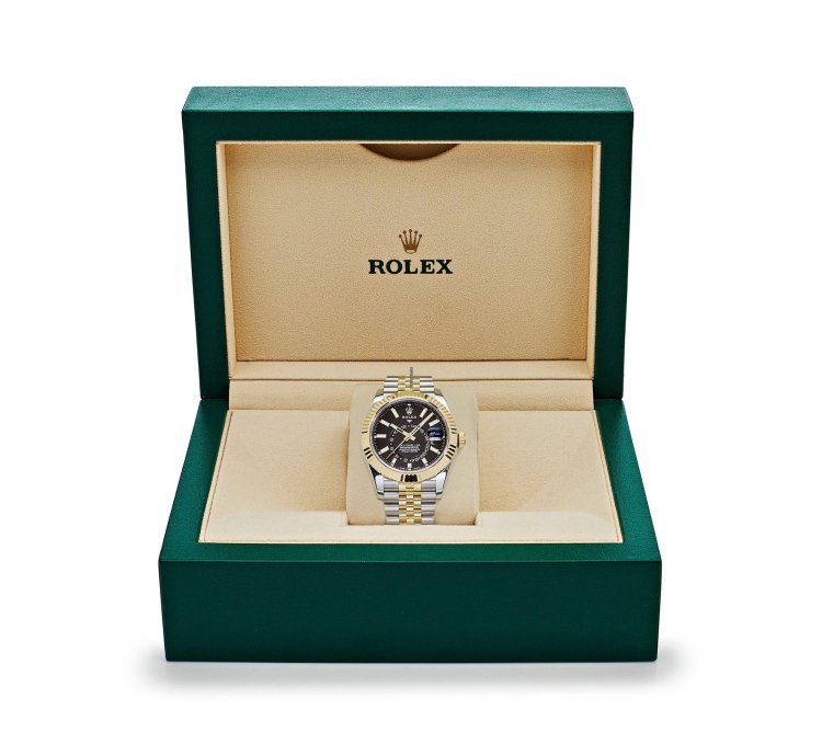 Rolex Sky-dweller 336933 Stainless Steel Yellow Gold Jubilee Black Dial 2024