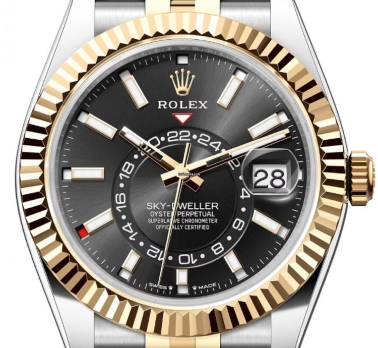 Rolex Sky-dweller 336933 Two Tone Black Dial Jubilee Bracelet Unworn 2024