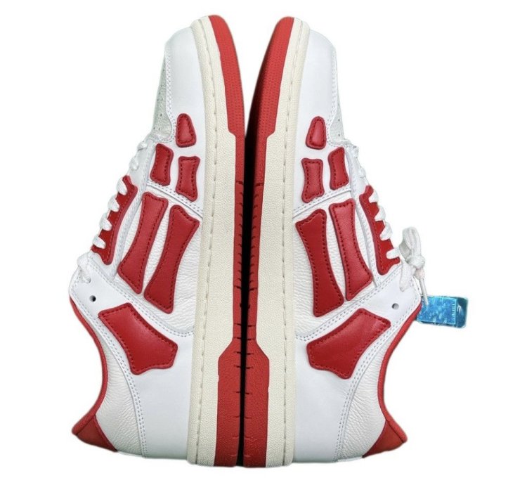 Amiri Skel Top Low Shoe White Red