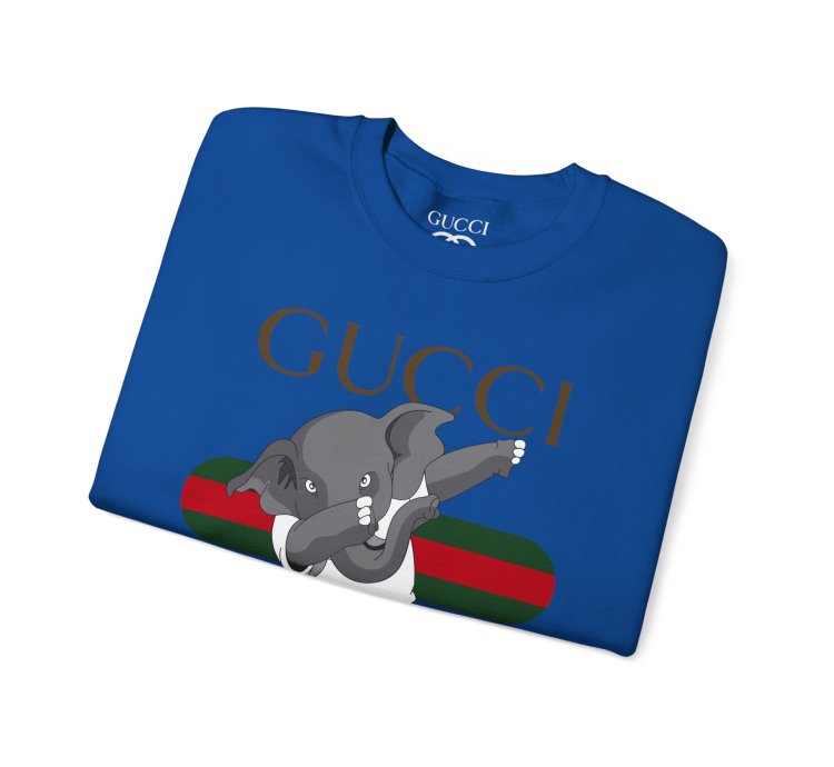 Gucci Elephant Blue Sweatshirt - Size Usa