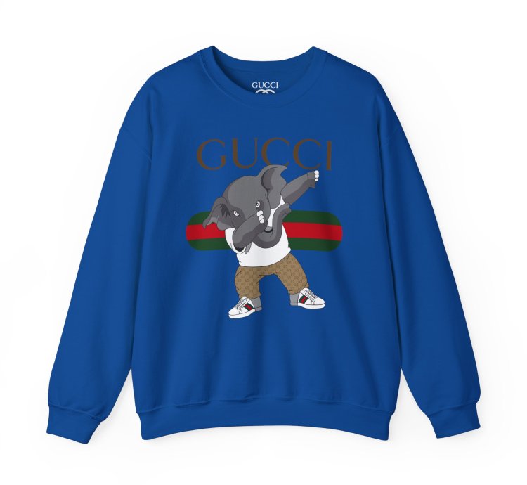 Gucci Elephant Blue Sweatshirt - Size Usa