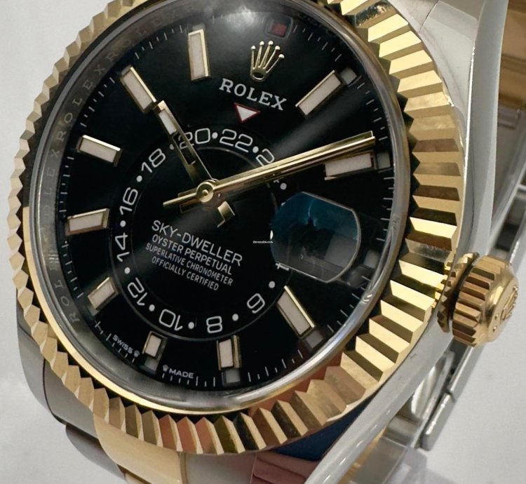 Rolex Sky-dweller 336933 Two Tone Black Dial Oyster Bracelet Unworn 2023