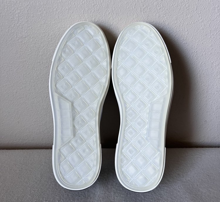Amiri Skel Top Slip Ons In White Black