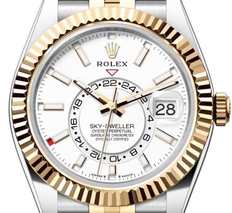 Rolex Sky-dweller 336933 Two Tone White Dial Jubilee Bracelet Unworn 2024