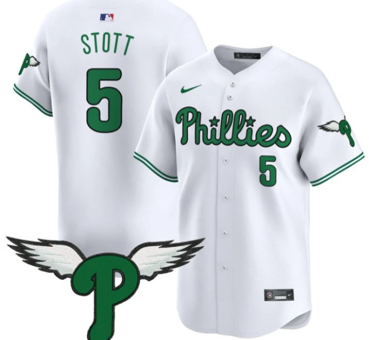 Bryson Stott Jersey 5 Philadelphia Phillies 2025 Vapor Premier Limited Stitched White