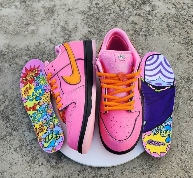 Nike Sb Dunk Low The Powerpuff Girls Pink Blossom